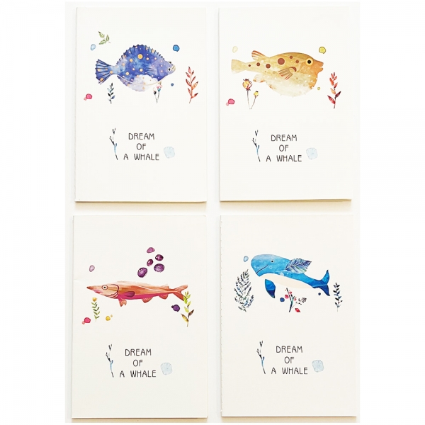 Colourful Tropical Fish Ocean Animals Cover A5 Size Large Notebooks