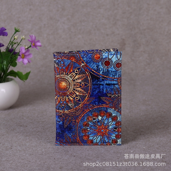 Golden Mandalas Flowers Passport Covers