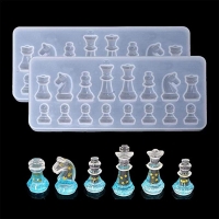 Chess Pieces White Silicone Mould Chocolate Fondant Jelly Ice Cube Mold