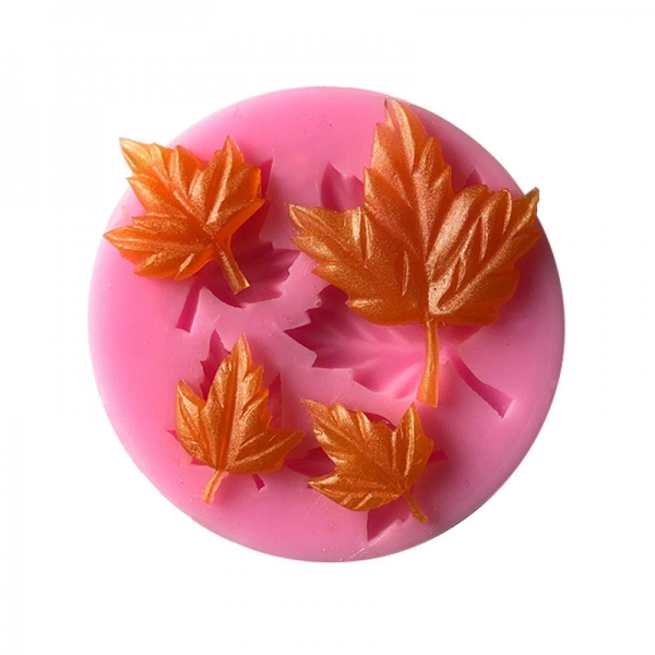 Maple Leaves Silicone Mould Chocolate Fondant Jelly Sugar Craft Mold Cake Topper