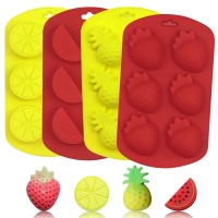 Summer Fruits Strawberry Silicone Mould Chocolate Fondant Jelly Ice Cube Mold