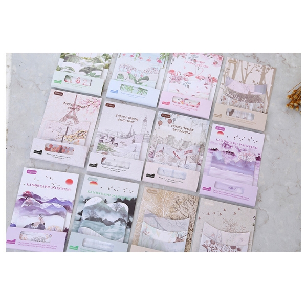 Animals Landscape Cute Sticky Notes Pad Bookmarks Memo Index Tab Page Markers