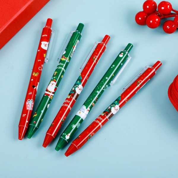 4-24pc Christmas Ballpoint Gel Pens Cute Xmas Stocking Bag Fillers For Children