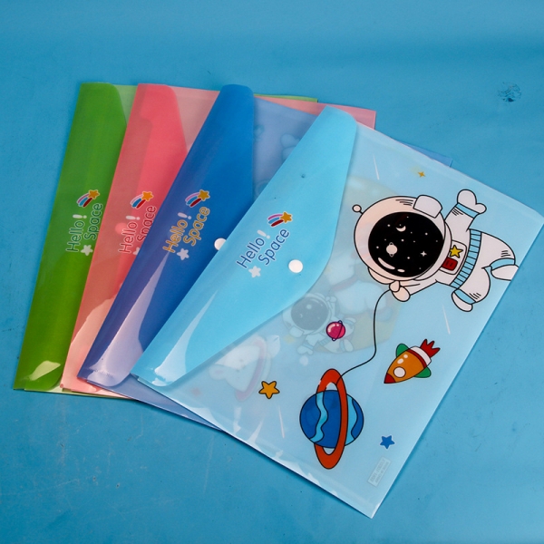 Astronaut Animal Friends Fashion A4 Plastic Document Wallets File Folders
