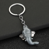 Elephant 3D Animals Fashion Keyrings Novelty Metal Key Rings