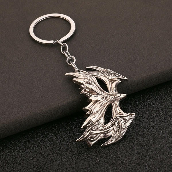 Silver Masquerade Opera Face Mask Keyring Novelty Metal Key Ring Gift For Ladies