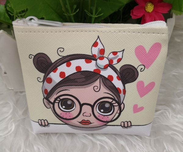 Cute Girl Coin Purse Change Wallet Ladies Kids